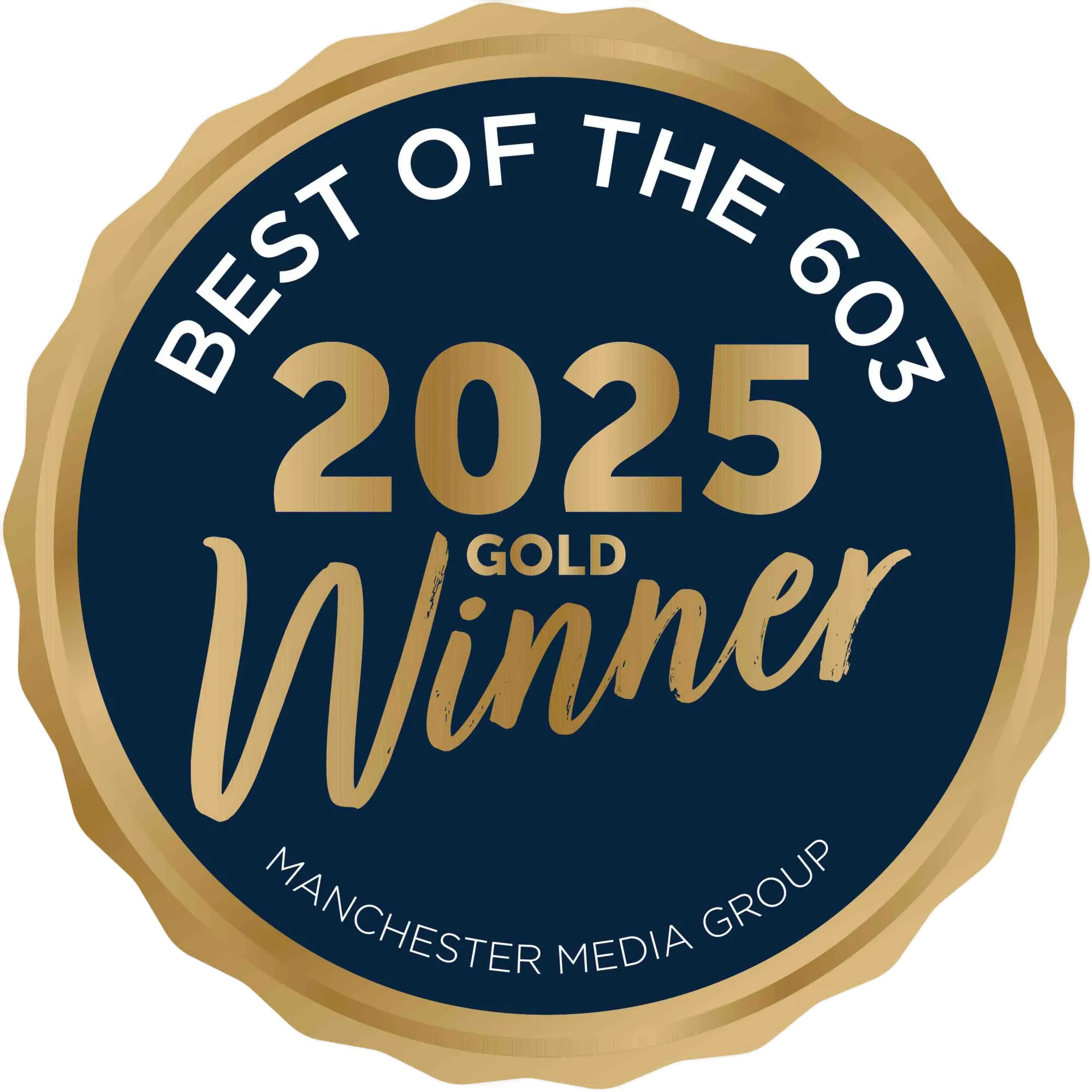 2024 best of the 603 gold winner logo