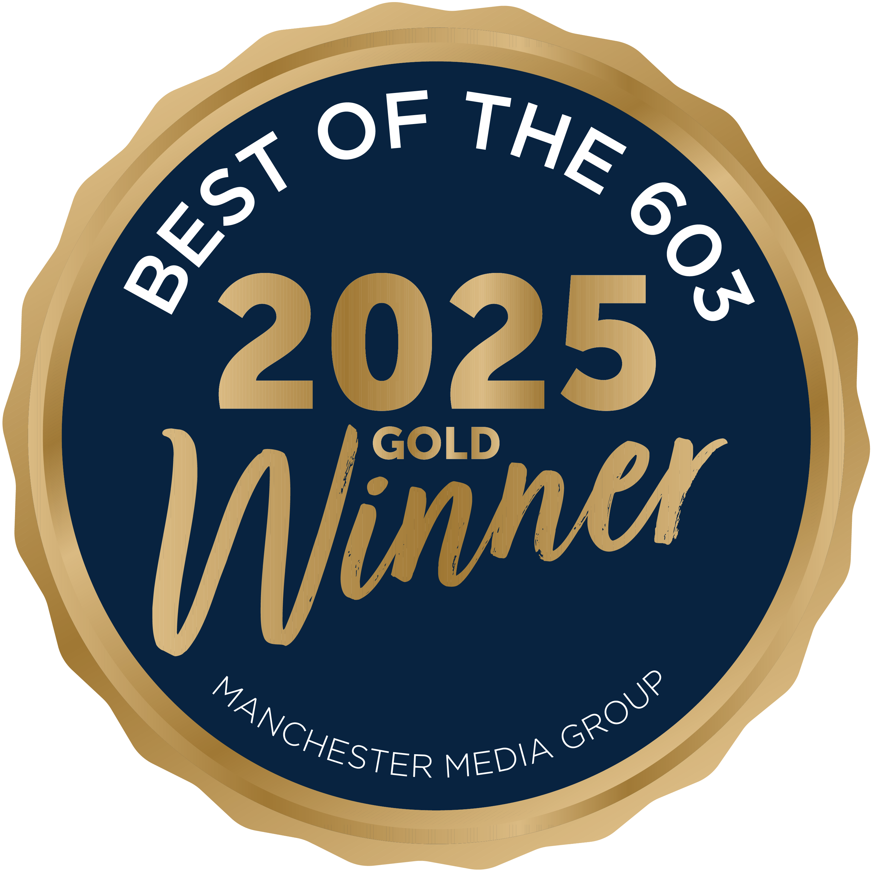 2024 best of the 603 gold winner logo